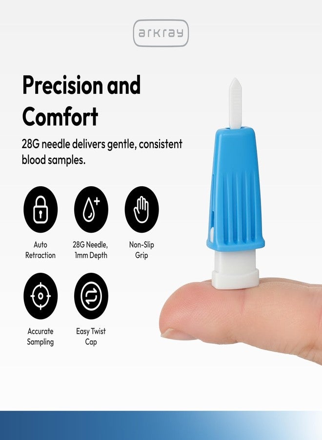 Assure Lance Micro Flow Safety Lancets – Single Use Lancets for Blood Testing, Finger Pricker for Blood Glucose Test, 28G, 1mm Depth, 200 Count (Pack of 1) - Image 3